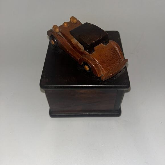 Vintage Classic Car Coaster 5 Set Wooden Roadster Wood Coaster Set Car - Picture 4 of 7